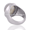 Lovely Rainbow Moonstone Gemstone 925 Sterling Silver Ring